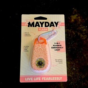 2-in-1 Safety Alarm & Emergency Light Keychain